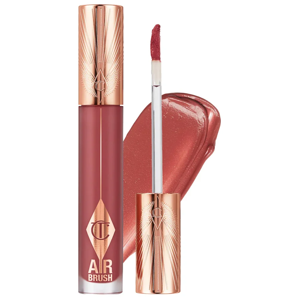 Airbrush Flawless Matte Lip Blur Liquid Lipstick in Pillow Talk Medium Blur