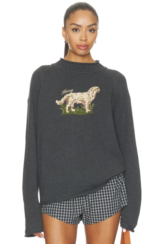 Noelle Cotton Knit Turtleneck Sweater