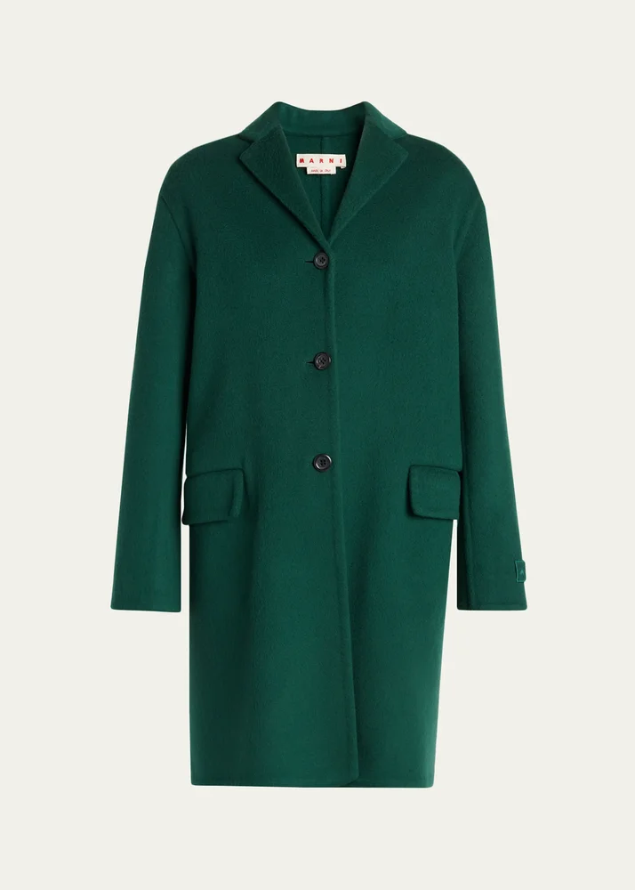 Wool-Cashmere Long Coat