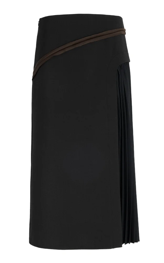 Justine Sheer Panel Midi Skirt