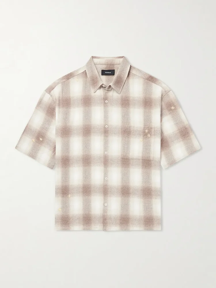 Checked Cotton-Flannel Shirt