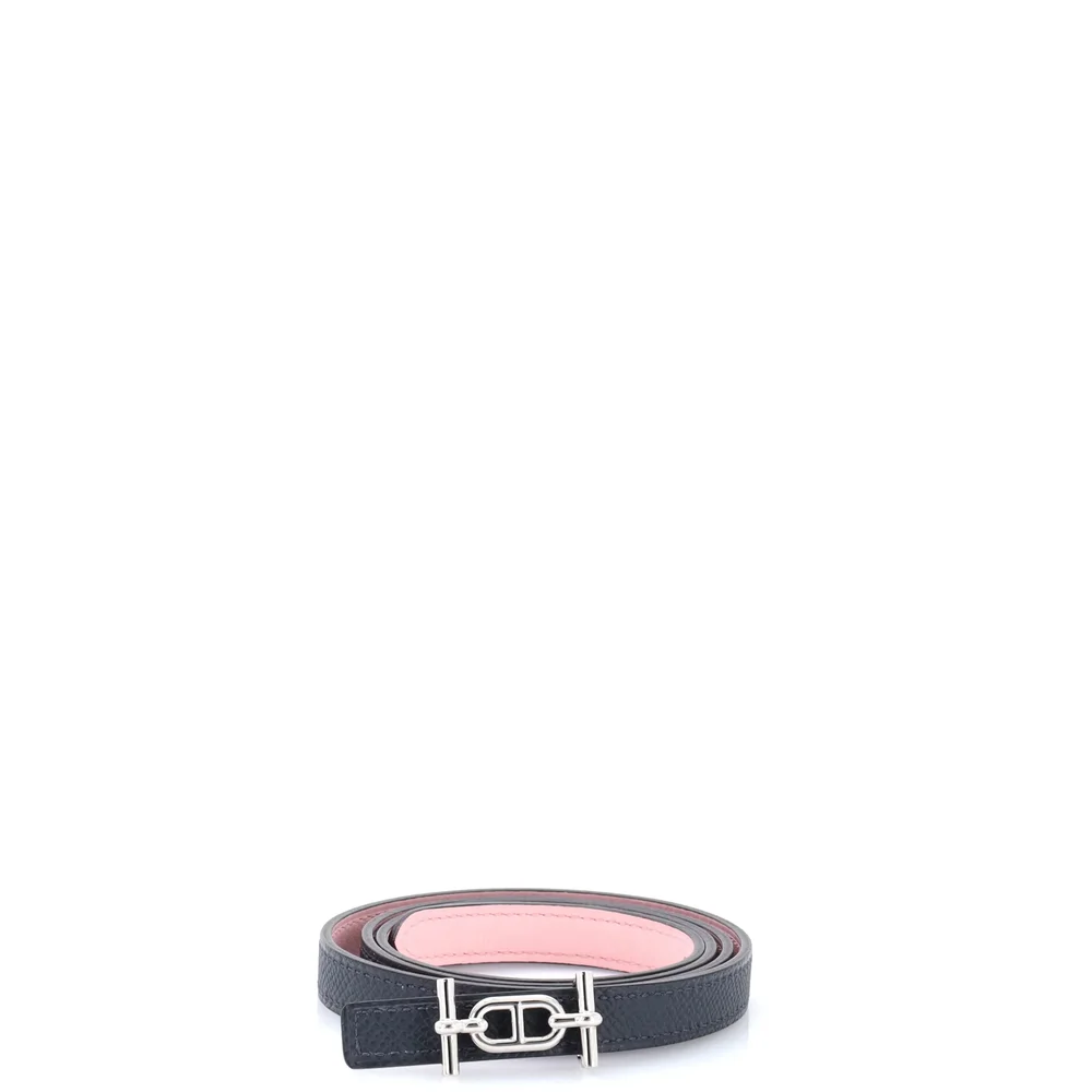 Pre-Owned Ancre Reversible Belt Leather Thin