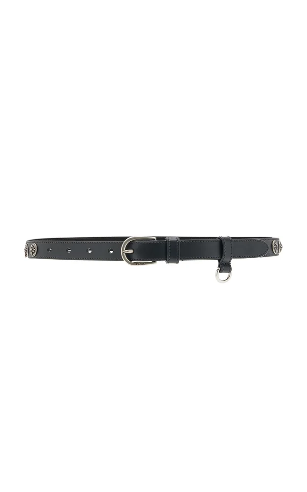 Horseshoe Buckle Leather Belt