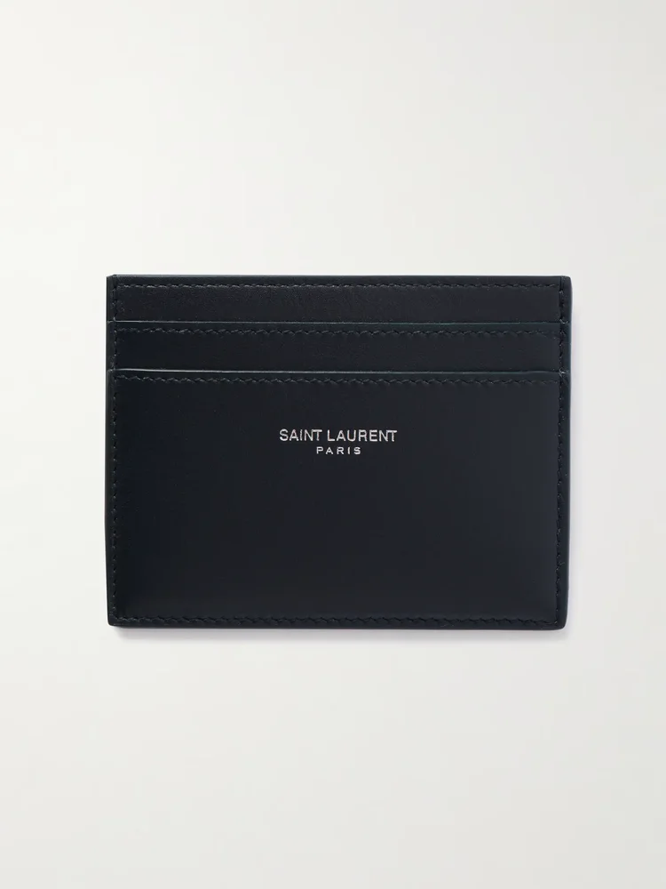Logo-Print Leather Cardholder