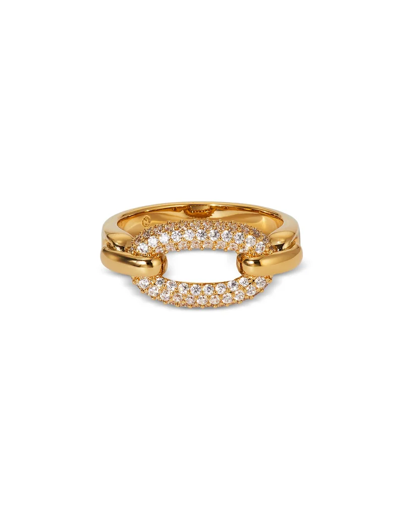 Alma Pavé Link Statement Ring