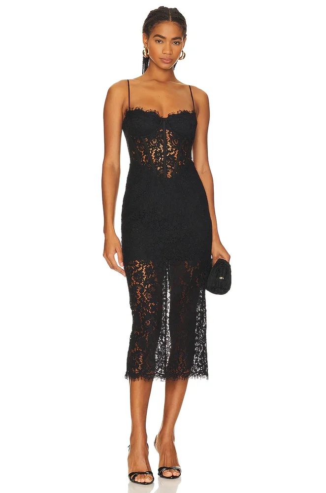 Olina Corset Midi Dress