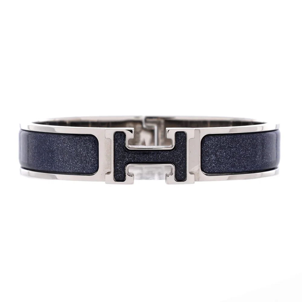 Pre-Owned Clic Clac H Bracelet Glitter Enamel Narrow