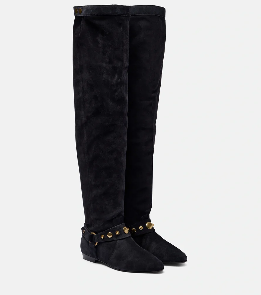 Selize suede over-the-knee boots