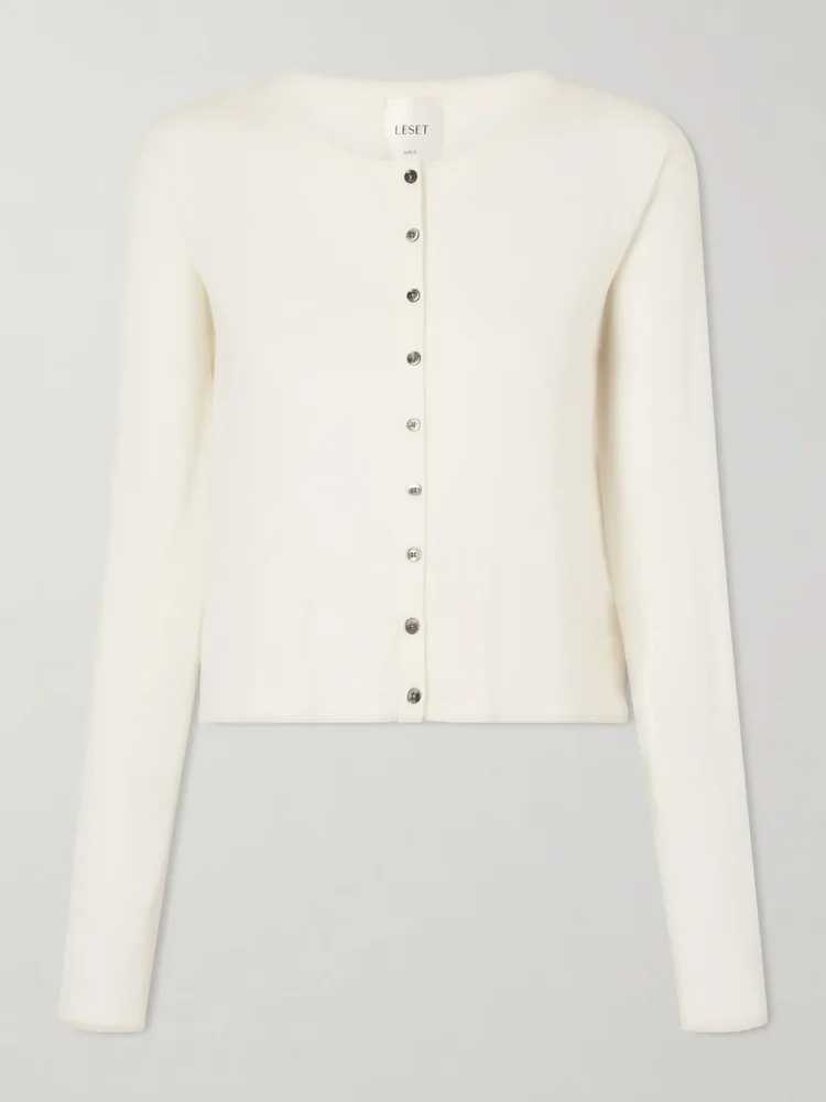 James merino wool cardigan