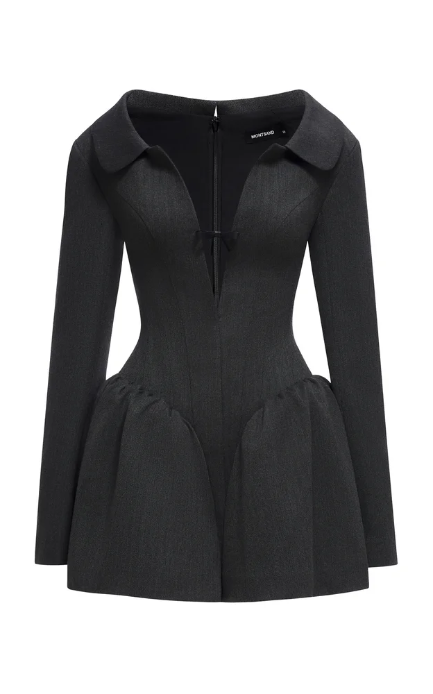 Structured Peplum Mini Dress