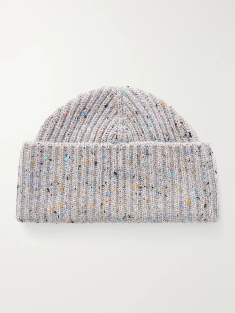 Brennan Ribbed Cashmere Beanie