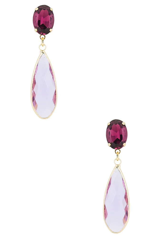 Omega Clasp Colour Drop Earrings