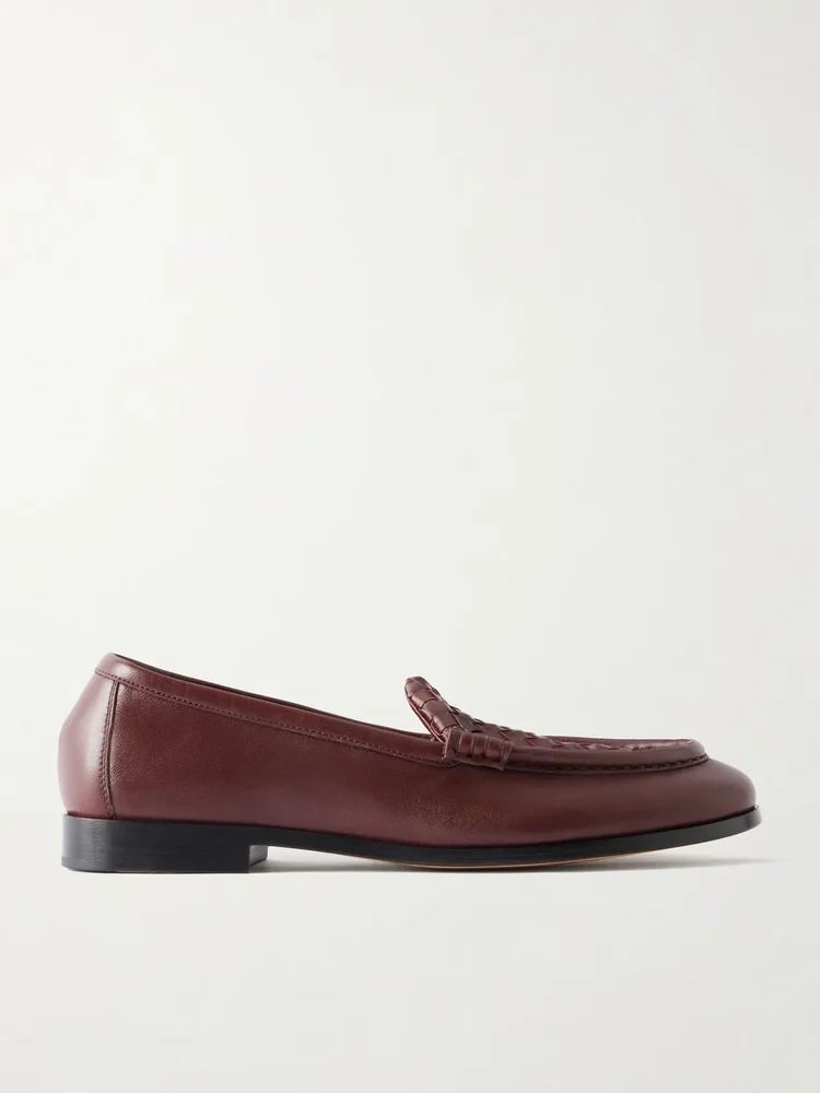 Silenzio Intrecciato leather loafers