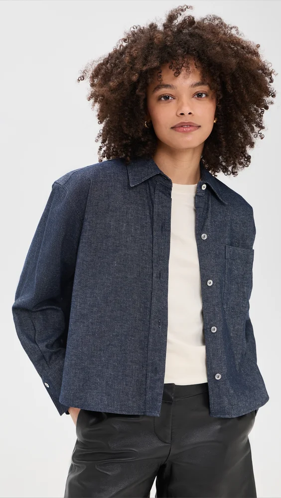 Cropped Long Sleeve Shirt