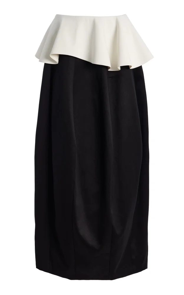 Mara Ruffled Cady Maxi Skirt