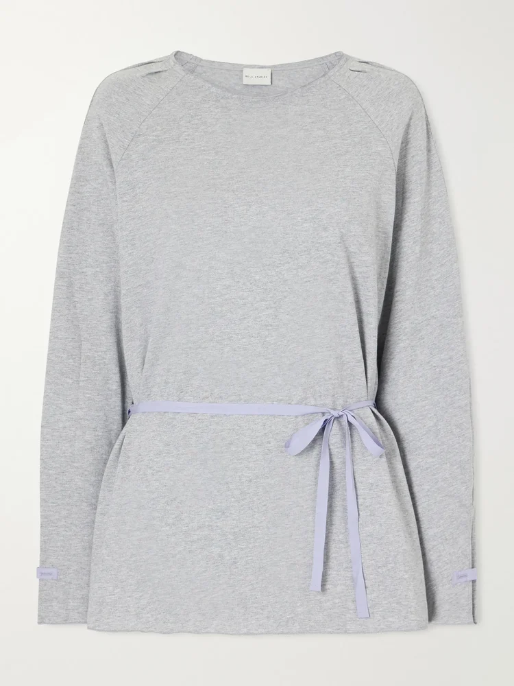 Wided organic-cotton jersey T-shirt