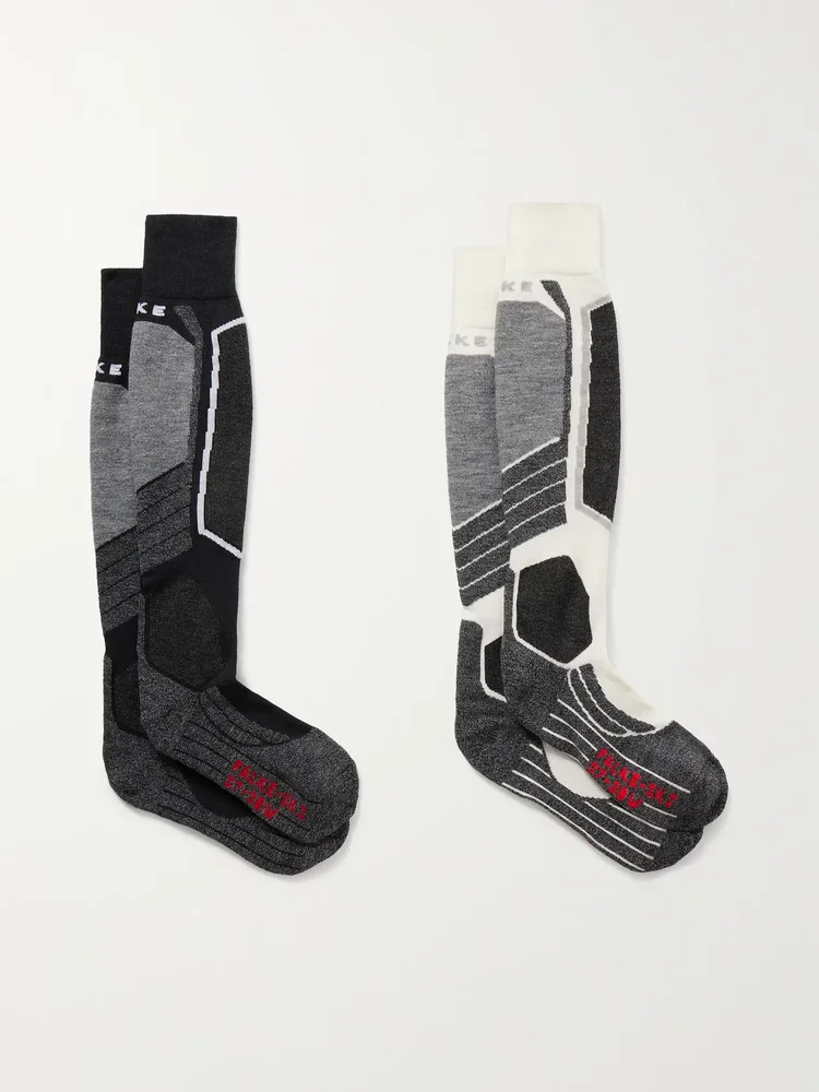 SK2 set of two jacquard-knit ski socks