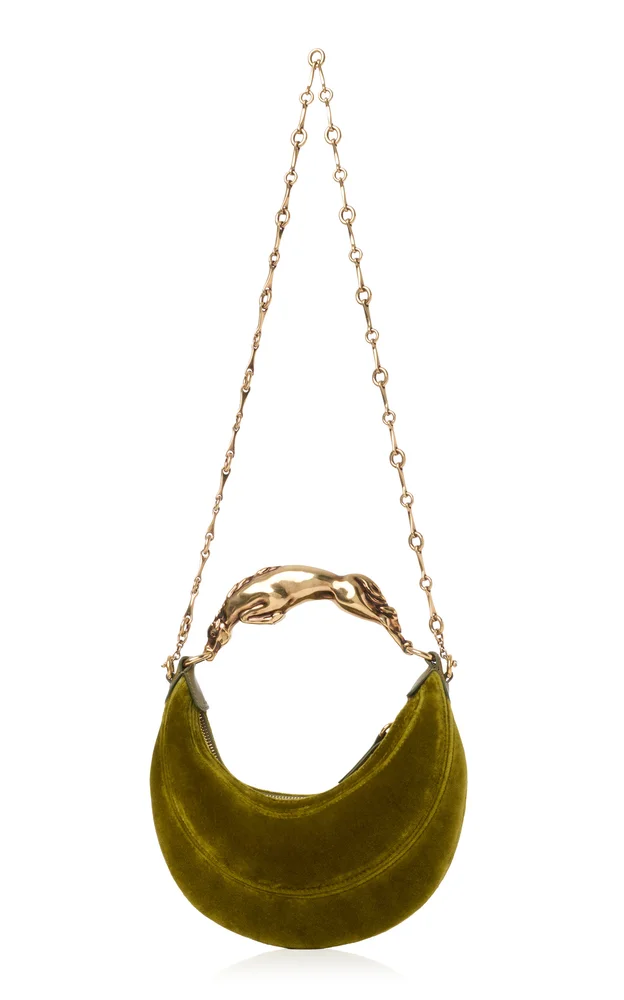 Small Bracelet Velvet Shoulder Bag