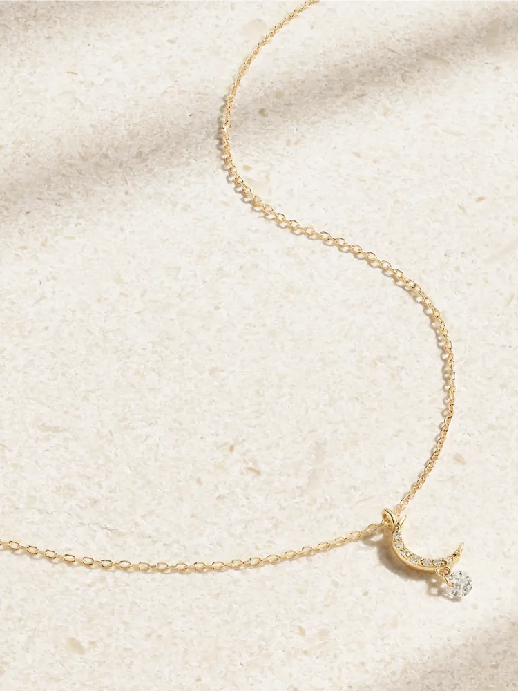 Séléné 18-karat gold diamond necklace