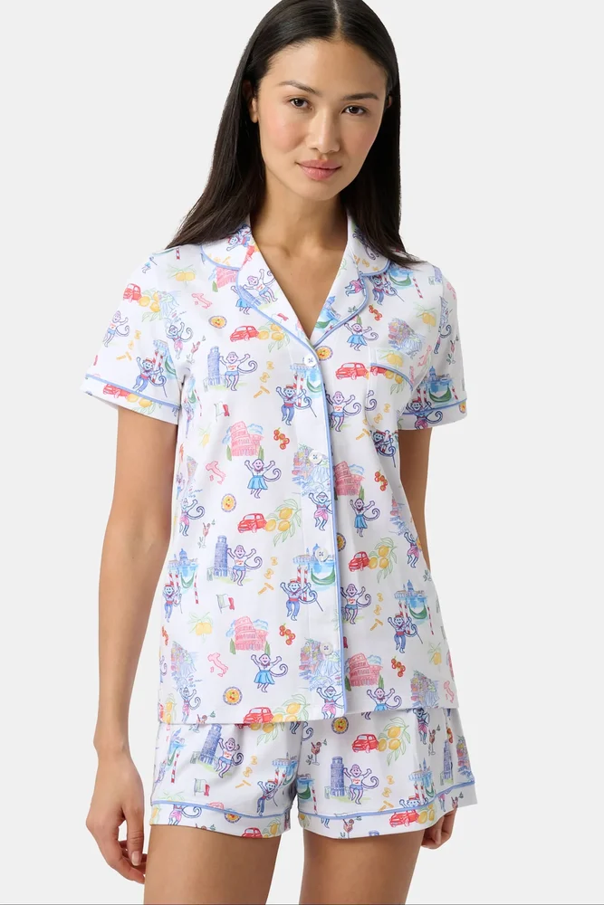Italy Monkey Polo Pajamas