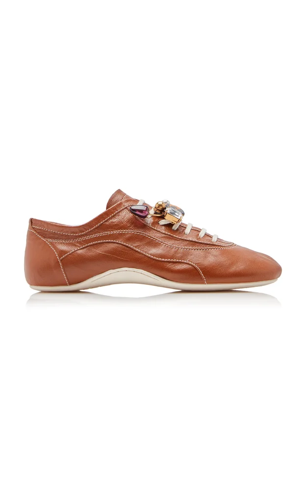 Leather Ballerina Sneakers