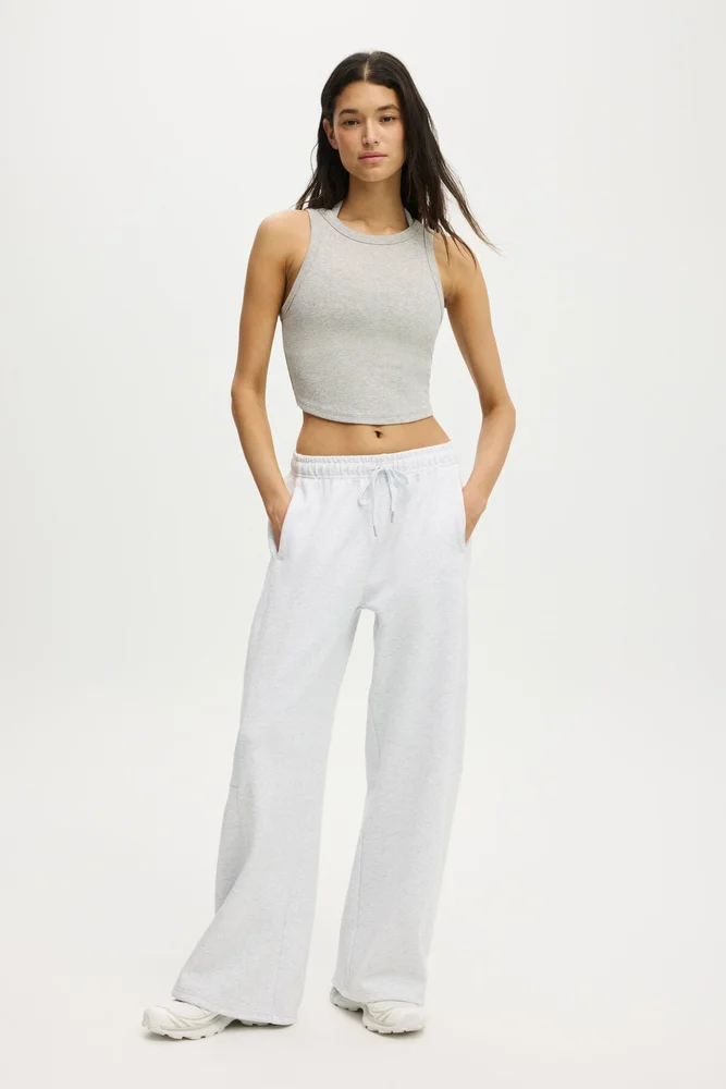 Summer Fleece Adjustable Hem Sweatpant