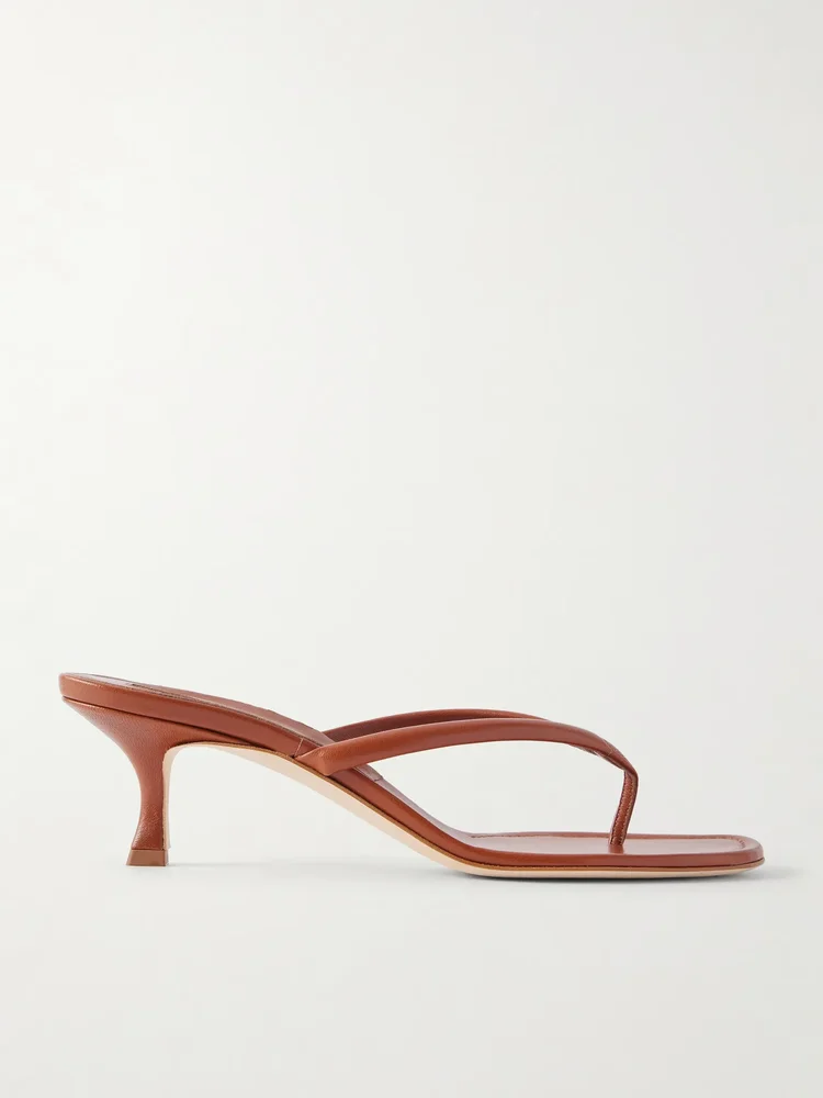 Paterno 50 leather thong sandals