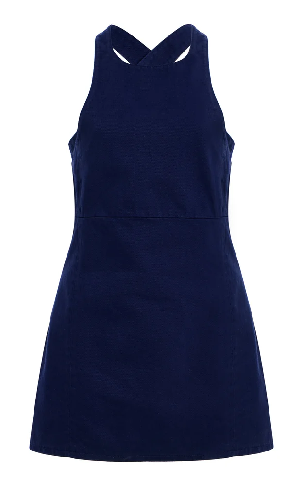 Cotton Gabardine Mini Dress