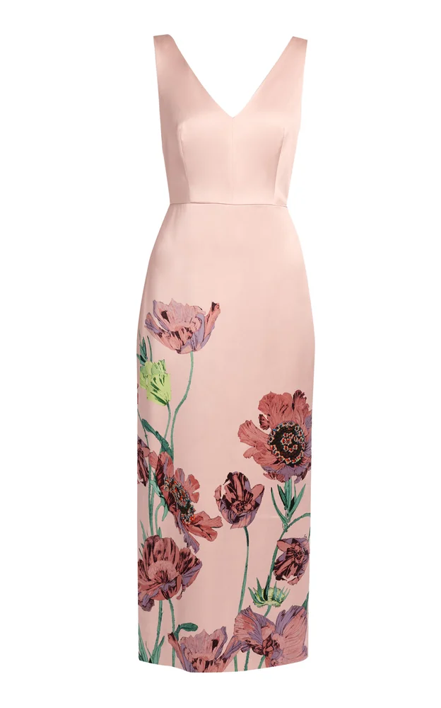 Floral Duchess Midi Dress