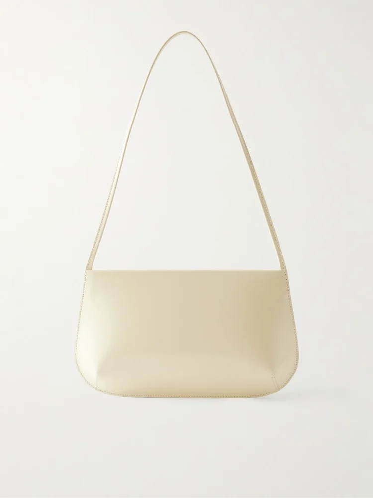 Bra leather shoulder bag