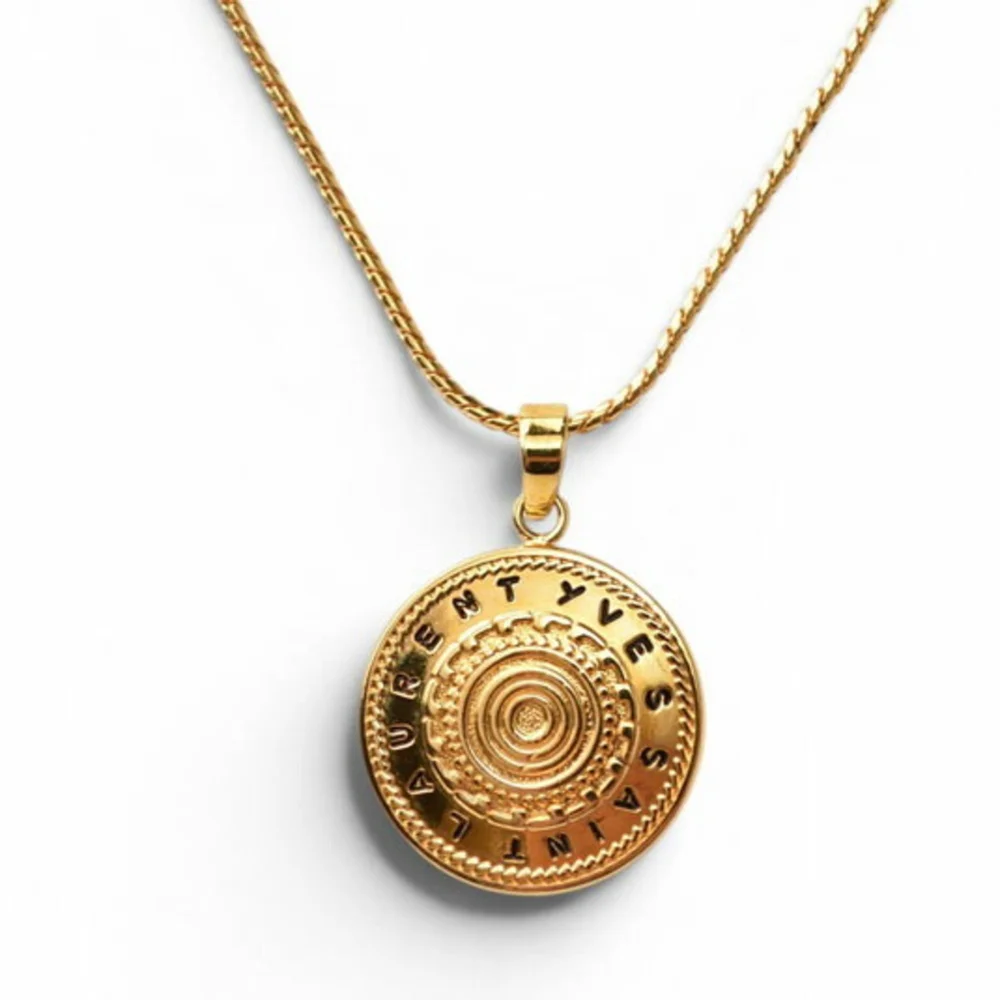 Pendant Necklace Gold Plate Motif