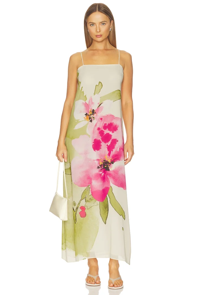Java Tropical Long Dress