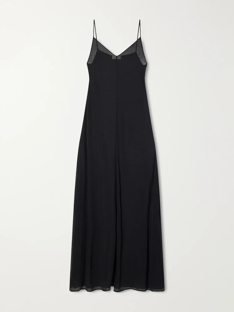 Evia cotton-gauze maxi dress