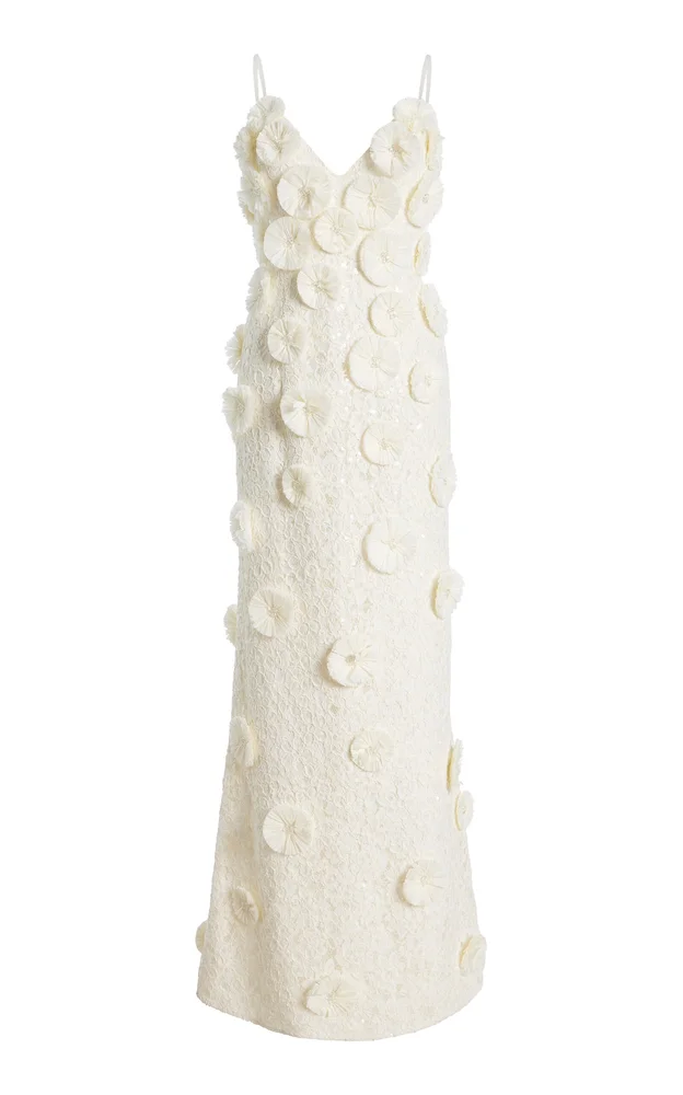 Maven Floral Raffia Gown