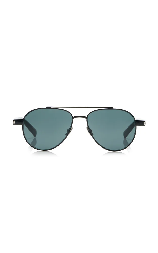 Aviator-Frame Metal Sunglasses