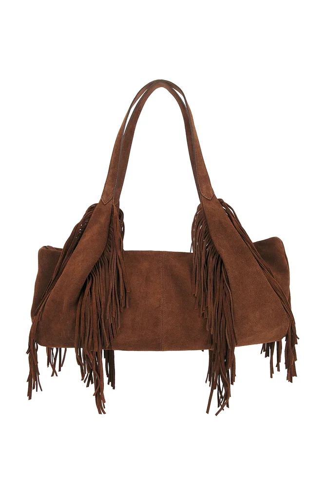 Carter Fringe Suede Shoulder
