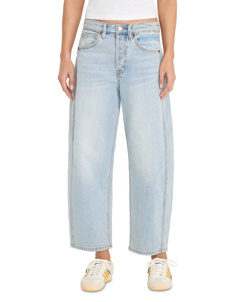 Vintage High Rise Barrel Ankle Jeans in Indigo1351