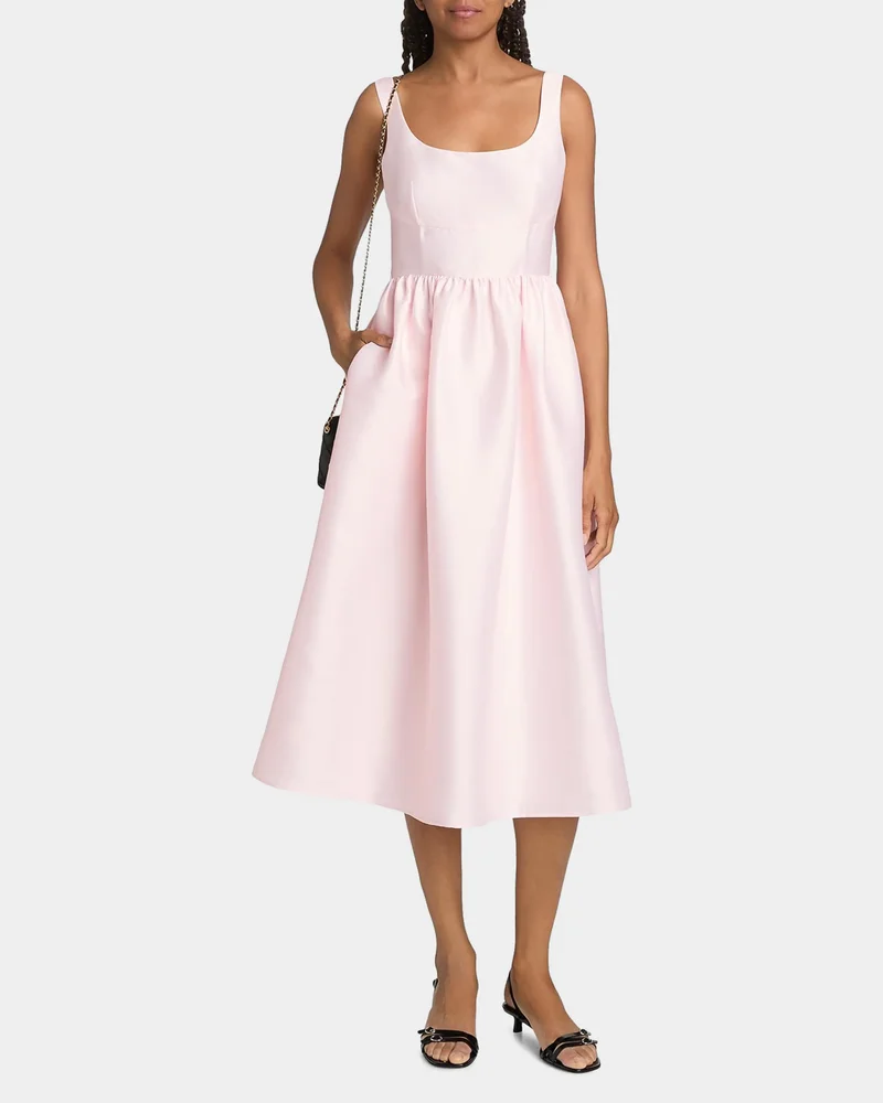 Taffeta Midi Dress