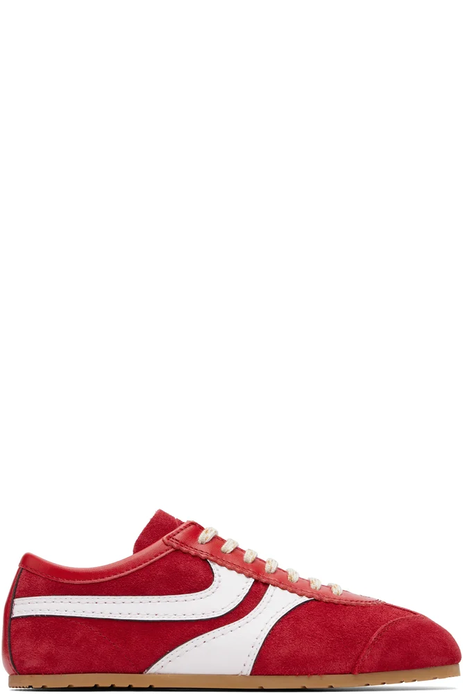 Red Suede Sneakers