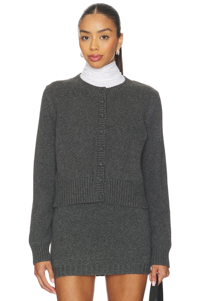 Covered Button Cardigan