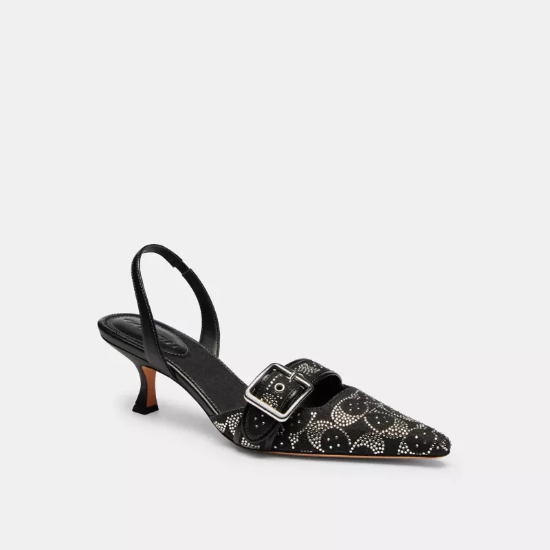 Margot Slingback With Crystal Signature