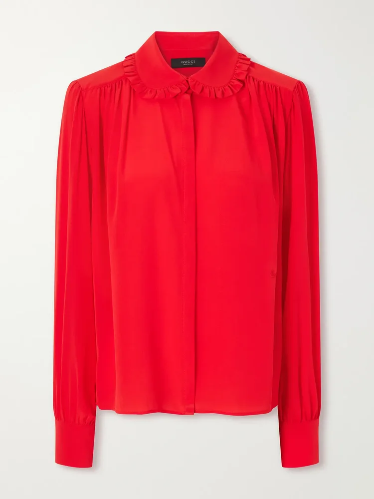silk crepe de chine blouse