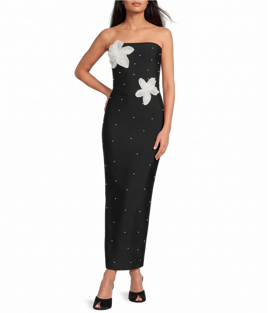 Natasia Pearl Maxi Dress