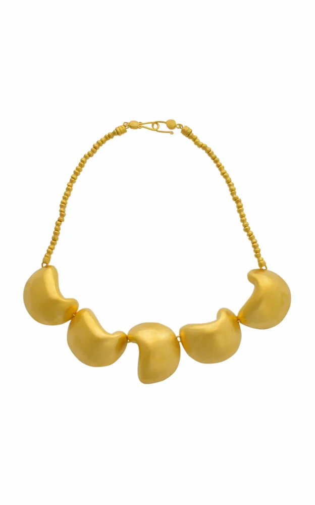 Crescente 24K Yellow Gold-Plated Necklace
