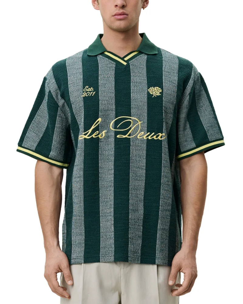 Stripe Jacquard Football Jersey
