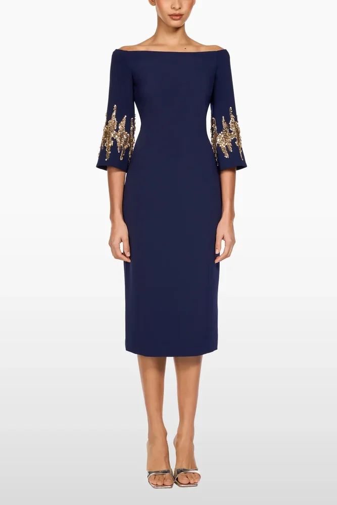 Aster Sequin-Embellished Midi Dress