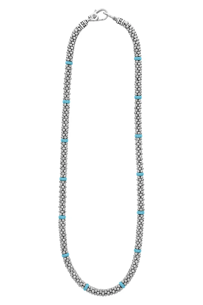 Blue Caviar Ceramic Collar Necklace