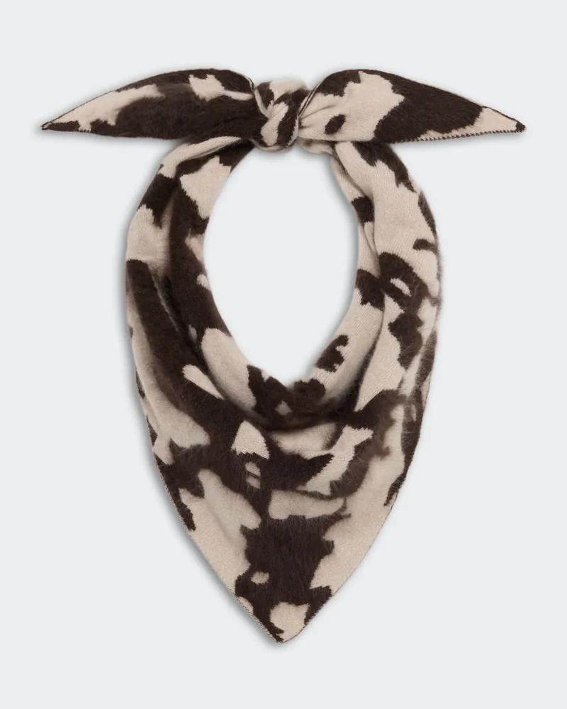 guestinresidence.com Grizzly Cowhide Wild Rag - Oatmeal/Burnt Cocoa