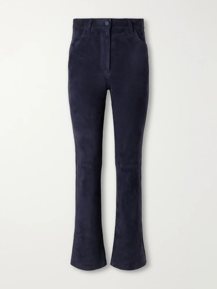 Duke suede flared pants