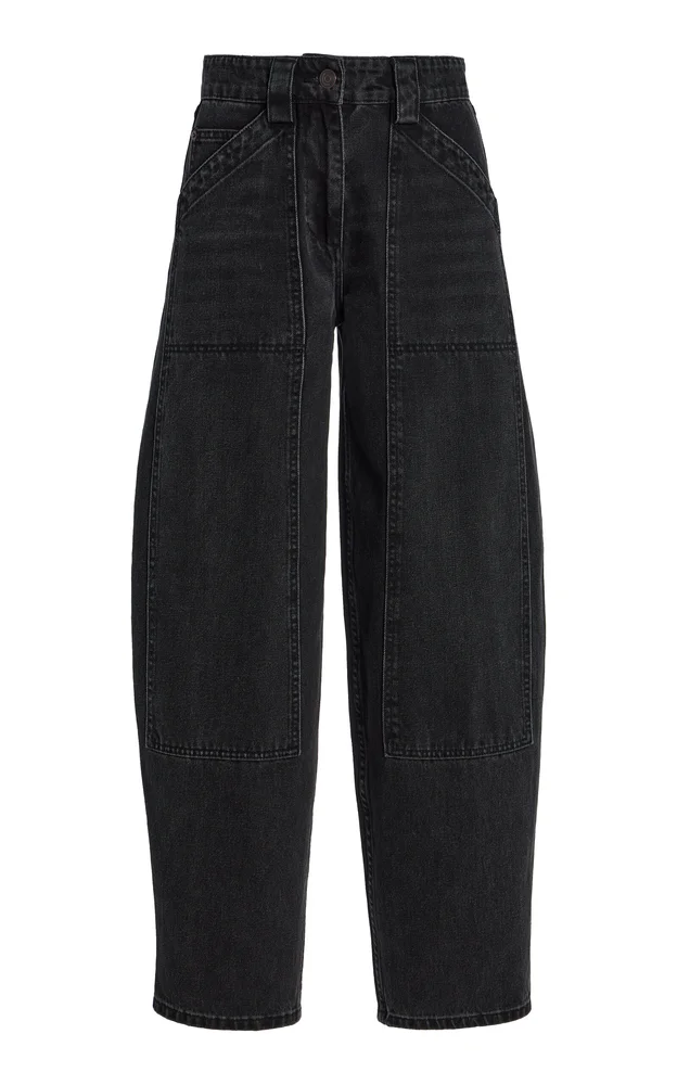 Denim Patch Pocket Pants